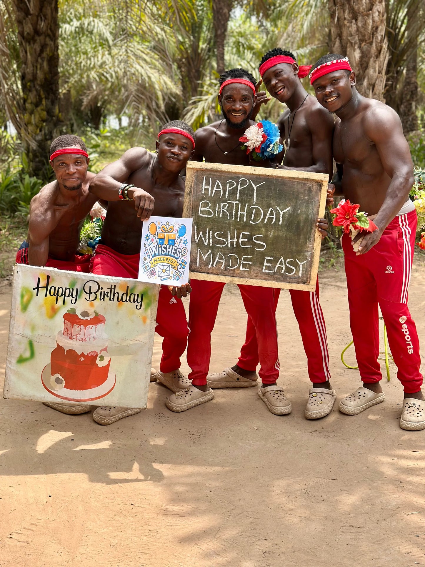 Personalized Greeting Video from Africa - RED REBELS