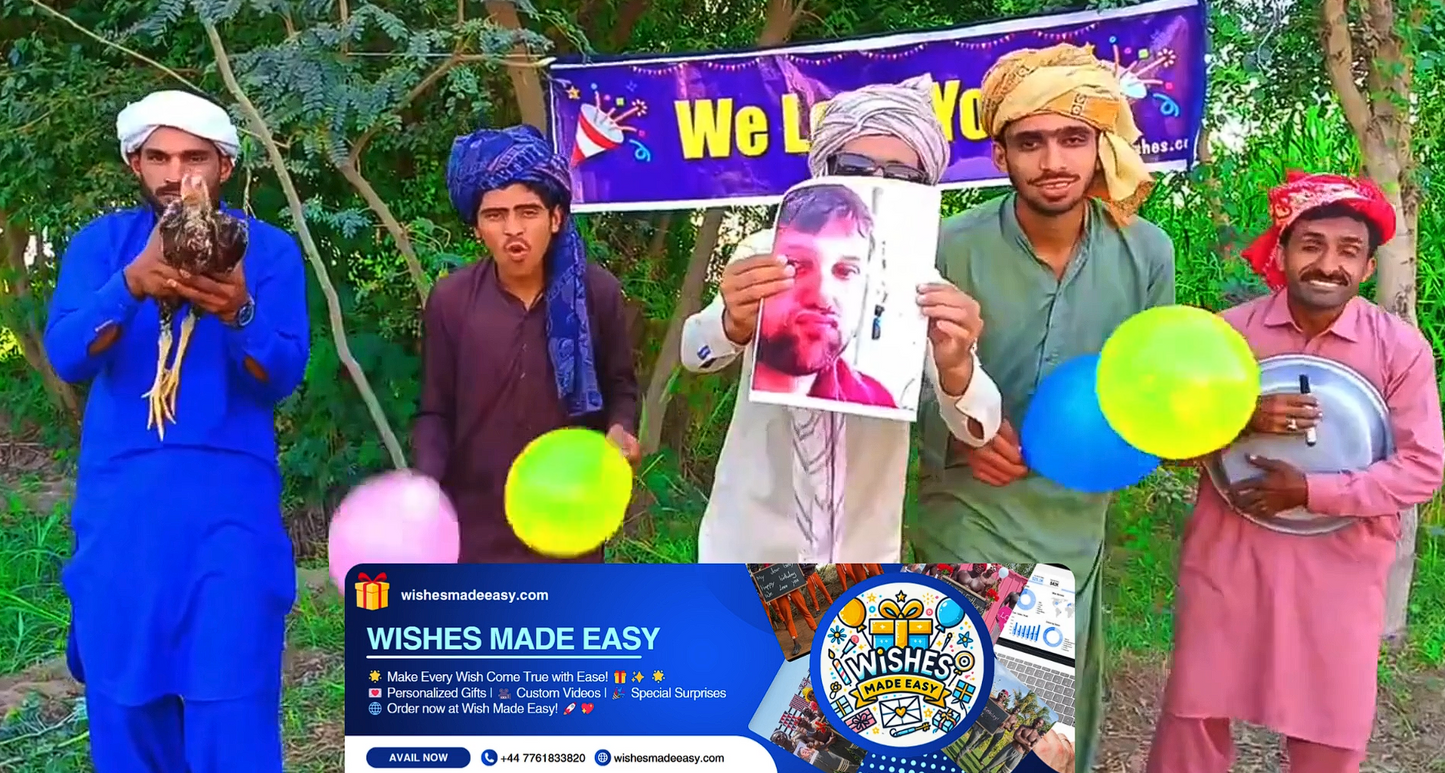 Personalized video greeting from Pakistan