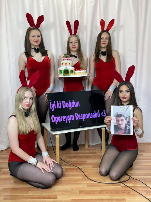 The Russia Collection performing a personalised video greeting