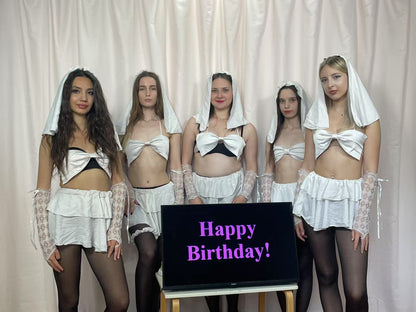 Personalized Greeting Video from Russian Girls