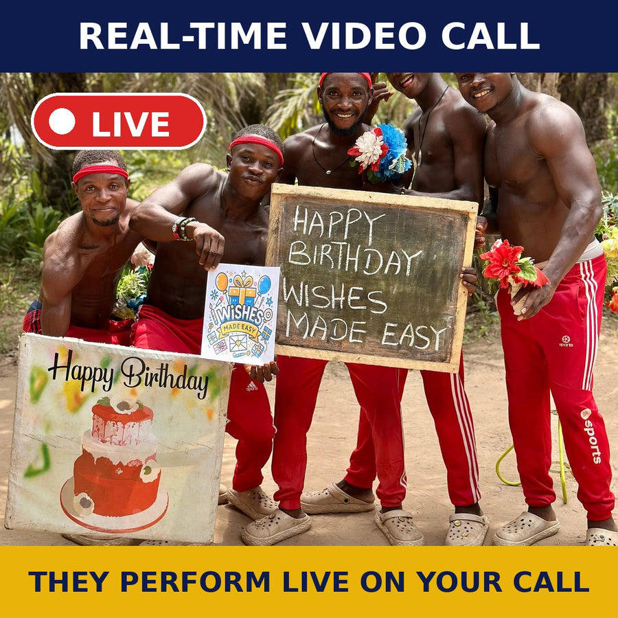 Live team video call — they perform live on your call